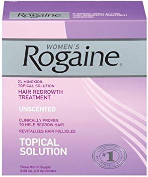Only FDA-approved topical solution to regrow your hair. - Rogaine for Women Hair Regrowth Treatment, 2 Ounce (Pack of 3)