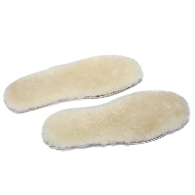WOBAOS Sheepskin Replacement Insoles -Unisex Cozy Warm Thick Fleece Wool Insoles