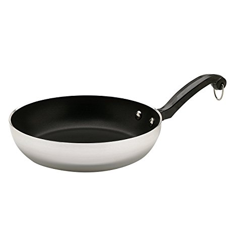 Farberware Classic Series Aluminum Nonstick 10-Inch Deep Skillet, Silver