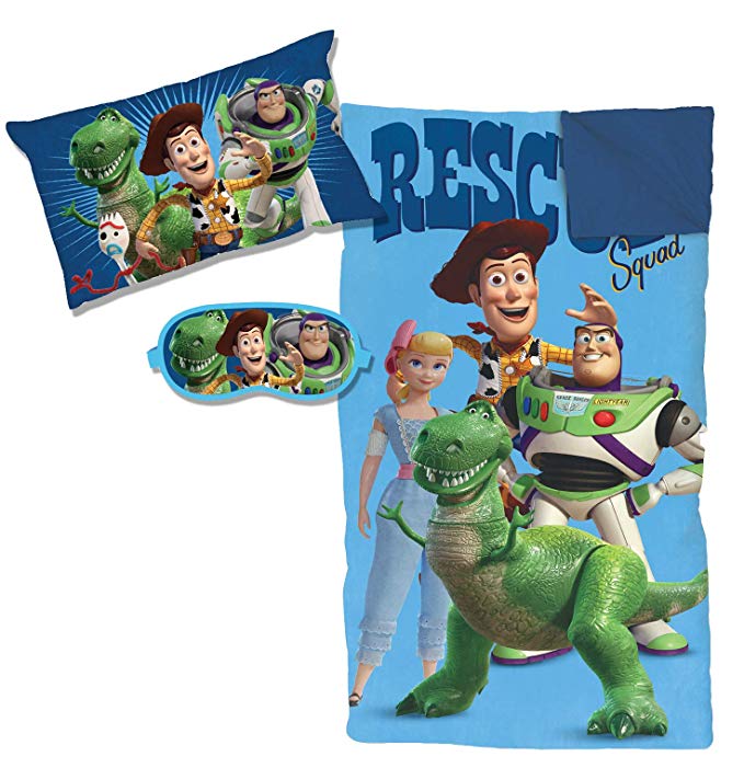 Jay Franco Disney Pixar Toy Story 4 Rescue 3 Piece Slumber Set, Blue