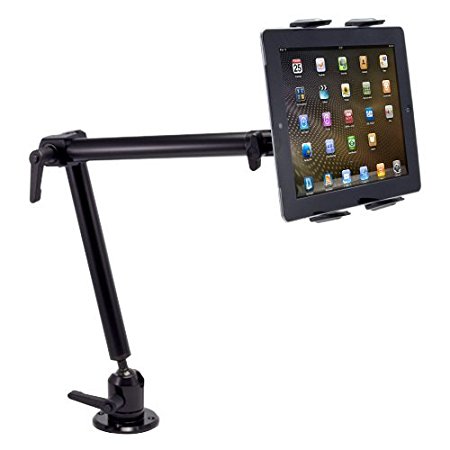 Arkon Heavy Duty Tablet Drill Base Mount with 22 inch Arm for iPad Air iPad Pro iPad Galaxy Note 10.1