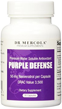 Dr. Mercola Purple Defense Resveratrol, 30 Capsules