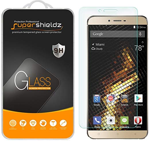 (3 Pack) Supershieldz for BLU Vivo 5 Tempered Glass Screen Protector, Anti Scratch, Bubble Free