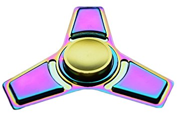 EDsportshouse Colorful Hand Spiner Toy for relieving ADHD, Anxiety, Boredom EDC Tri-Spinner Fidget Toy Smooth Surface Finish Ultra Durable(High Precision Mold Products)