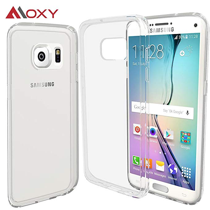 Moxy 5162230 Ultra Slim Hybrid Scratch Resistant Crystal Clear with TPU Bumper Case for Samsung Galaxy S7 Edge
