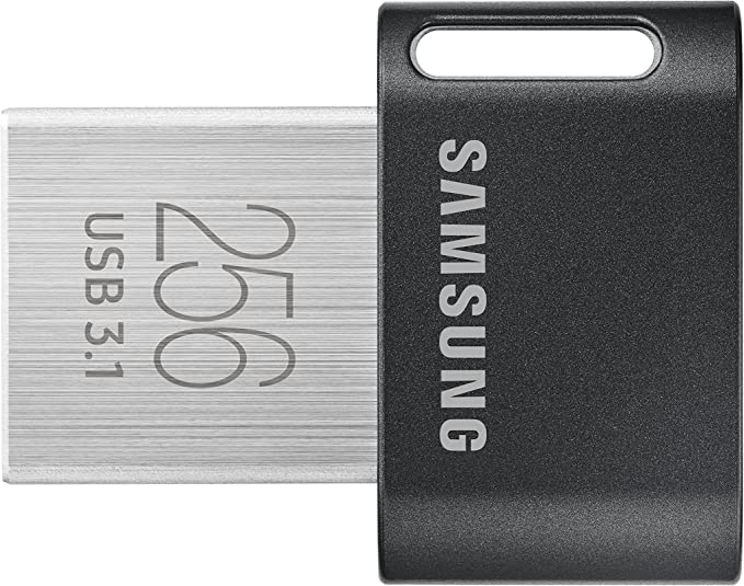 SAMSUNG MUF-256AB/AM FIT Plus 256GB - 400MB/s USB 3.1 Flash Drive, Gunmetal Gray