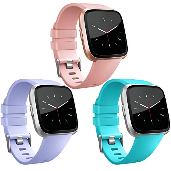 Vancle Band Compatible with Fitbit Versa Bands, Classic Accessories Replacement Wristbands for Fitbit Versa Smartwatch