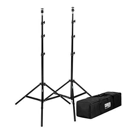 Fovitec StudioPRO - 2x 7'6" Light Stand VR Compatible Kit w/ Ball Head Mount - [HTC Vive and VR Edition][For Photo and Video][Includes Carrying Bag]