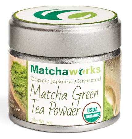 Matchaworks Organic Japanese Ceremonial Matcha Green Tea Powder 1oz