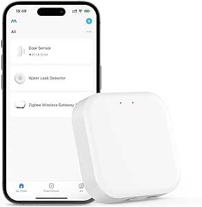 Maxcio Zigbee Gateway Hub, ZigBee 3.0 Smart Tuya Gateway Bridge for Home Automation, Voice Control via Alexa/Google Home, Works with All Tuya ZigBee Smart Products (2.4G WiFi)