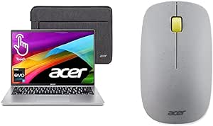 acer Swift Go Intel Evo Thin & Light Premium Laptop 14" 1920x1200 & Vero 3 Button Mouse | 2.4GHz Wireless | 1200DPI