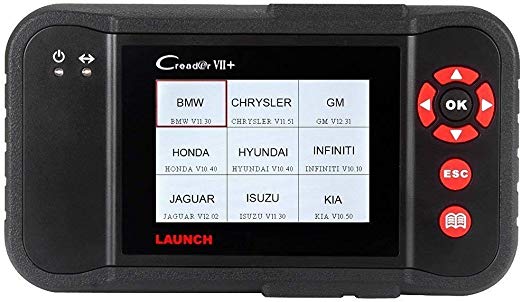 Launch X431 Creader Vii  Auto Code Reader Obd2 Scanner Tool Transmission/Abs/Airbag System Update Via Pc
