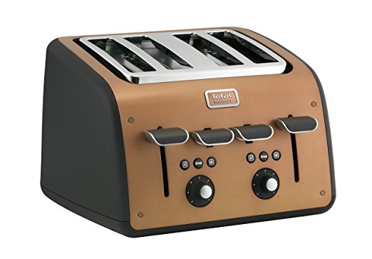 Tefal TT770J Maison Four Slice Toaster - Copper