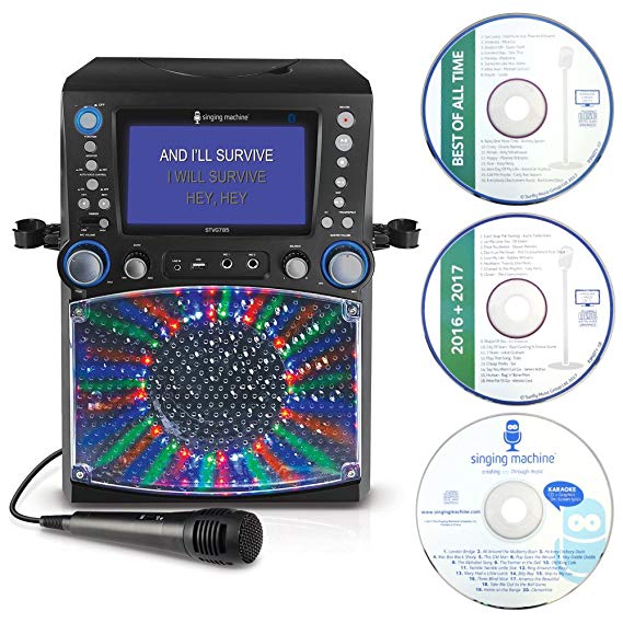 Singing Machine STVG785BT Karaoke Machine with Bluetooth - Black