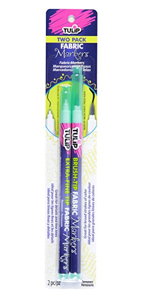 Tulip Fabric Markers (2 Pack), Teal