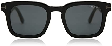 Sunglasses Tom Ford FT 0751 -N 01A Shiny Black/Smoke Lenses/Black"t" Temple D