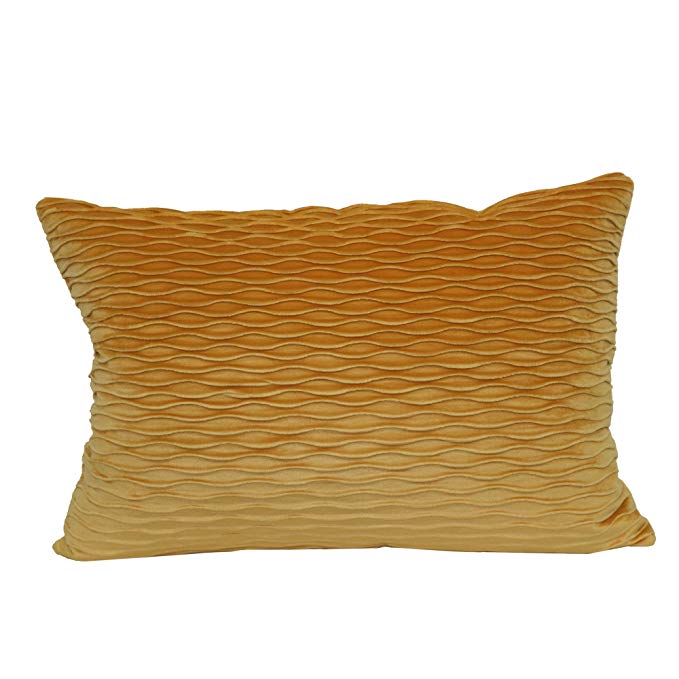 Brentwood Originals Ripple Pillows, Yellow