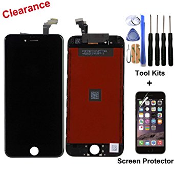 CELLPHONEAGE® For iPhone 6 Plus 5.5 Inch New LCD Touch Screen Replacement Digitizer Display Assembly Replacement Black with Free Repair Tool Kits   Screen Protector