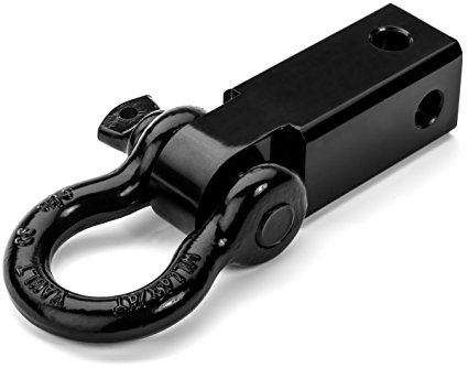 Shackle Hitch Receiver by Vault – Perfect Towing Accessory for Trucks and SUV’s – Connect Your Tow Straps for Vehicle Recovery to This 10,000 Lbs Capacity Receiver – Mounts to 2” Receivers