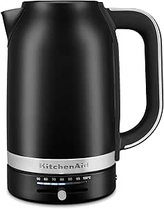 KitchenAid 1.7L Electric Kettle w/Temp Control KEK1701, Black Matte