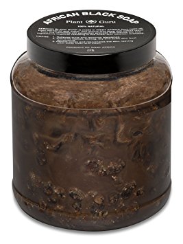 Raw African Black Soap Paste 3.5 lbs. / 3 ½ Pounds From Ghana - 100% Natural Acne Treatment, Aids Against Eczema & Psoriasis, Dry Skin, Scar Removal, Pimples and Blackhead, Face & Body Wash