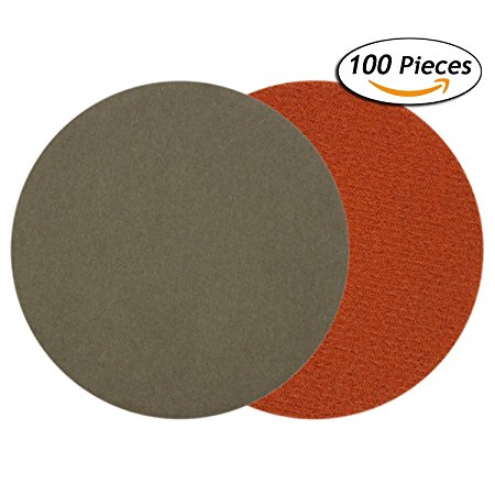 3 Inch 10000 Grit Aluminum Oxide Waterproof No Holes Hook and Loop Sanding Discs for 3" Sanding Pads, Woodworking Tools Accessories, 100-Pack