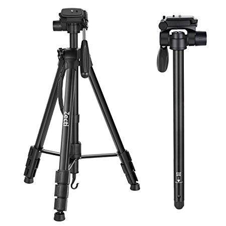 Zecti 70-Inch Travel Tripod for Canon Nikon DV Video DSLR Camera with Carrying Bag