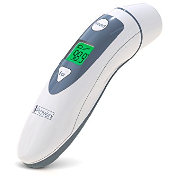 Medical Ear Thermometer with Forehead Function - iProven DMT-489 - Upgraded Algorithm 2017