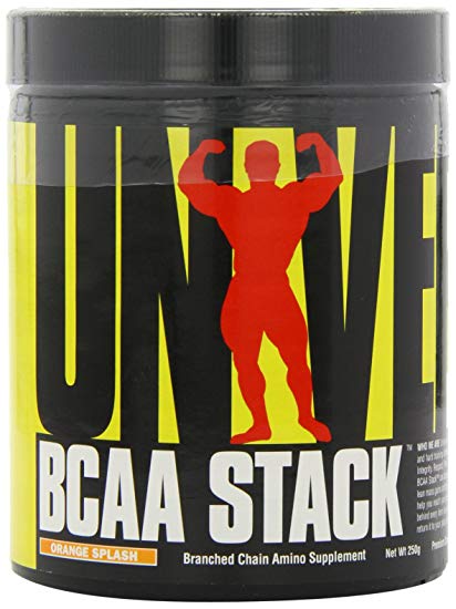 Universal Nutrition BCAA Stack - Branched Chain Amino Acids with Glutamine, Orange Splash