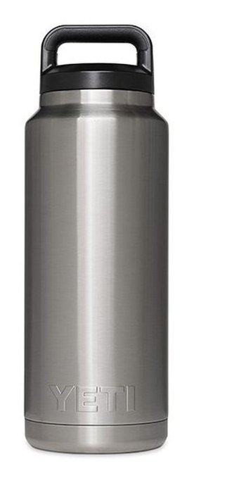 Yeti Rambler Bottle, Silver, 36 oz