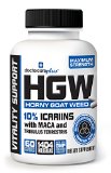 Horny Goat Weed with Maca Root and Maximum Strength 10 Icariins for Increasing Libido  1404 mg Per Serving 30 Day Supply 60 Capsules - USA Made and GMP Certified - by Doctor Care Plus