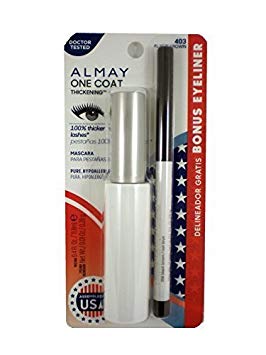 Almay One Coat Mascara Black Brown 403 Bonus Eyeliner