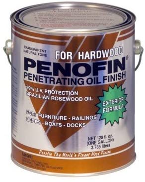 Penofin Deep Penetrating Oil Treatment for Exotic Hardwood Exterior, Wood Stain Natural Finish (1 Gallon)