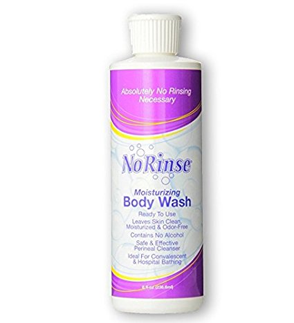 No Rinse Body Wash 8 oz (1 bottle)