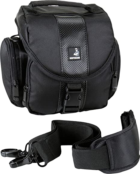 High-quality camera bag for Bridge, system-cameras and small SLR cameras suitable for Panasonic DMC-FZ72 DMC-FZ200 DMC-FZ300 DMC- FZ1000 Sony DSC-H300 DSC-HX300V DSC-HX400V DSC-HX60 Nikon Coolpix B500 B700 L840 and more