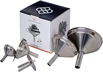 4 Pc. Stainless Steel Funnel Set