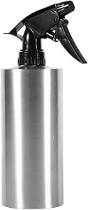 Fdit Stainless Steel Hand Pressing Watering Can with Spray Nozzle (550ml)