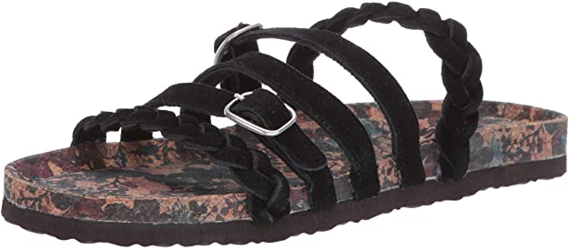 MUK LUKS Women's Terri Sandals- Burgundy