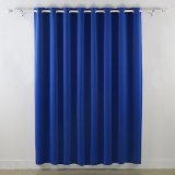 Deconovo Wide Width Grommet Thermal Insulated Royal Blue Blackout Window Curtain For Bedroom 100W X 84L1 Panel
