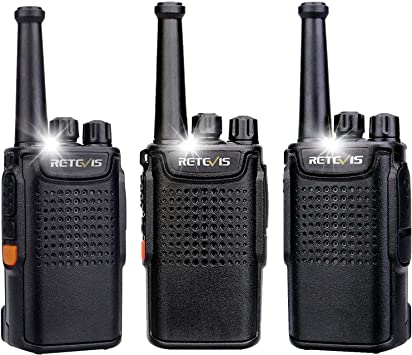 Retevis RT67 Two Way Radio 3000mAh Rechargeable 2 Way Radios VOX Flashlight Walkie Talkie Long Range for Adults(3 Pack)