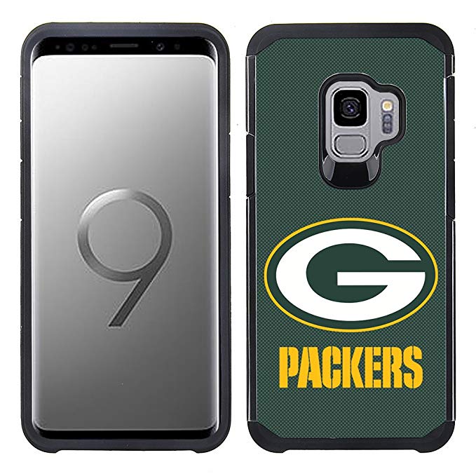 Prime Brands Group Textured Team Color Cell Phone Case for Samsung Galaxy S9 - NFL Licensed Green Bay Packers