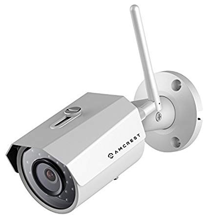 Amcrest ProHD Outdoor 3-Megapixel (2304 x 1296P) WiFi Wireless IP Security Bullet Camera - IP67 Weatherproof, 3MP (1080P/1296P), IP3M-943W (White) (Certified Refurbished)