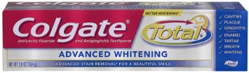 Colgate Total Whitening Toothpaste Twin Pack, 6 Ounce