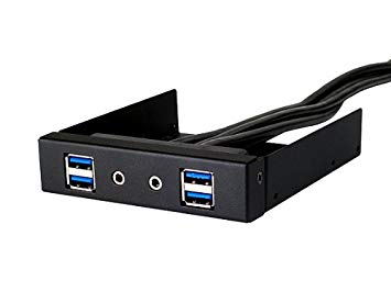 Silverstone Tek Aluminum 3.5-Inch Drive Bay with USB 3.0X4 and HD Audio Ports (FP32B-E)