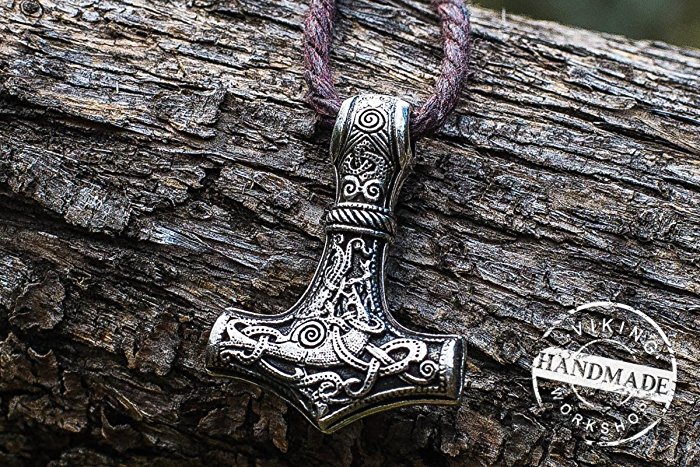 Thor's Hammer from Mammen Sterling Silver Mjolnir Pendant