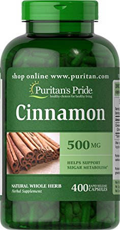 Puritan's Pride Cinnamon 500 mg-400 Capsules