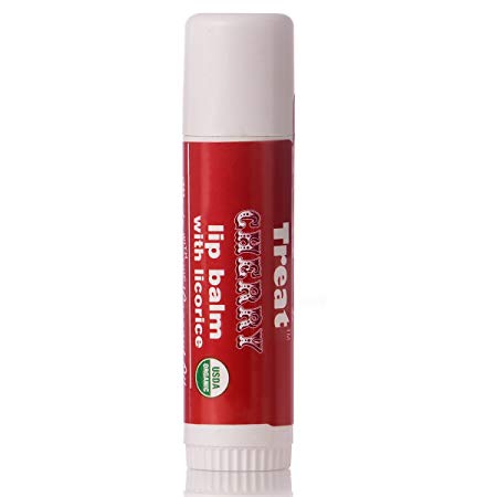 TREAT Jumbo Lip Balm - Cherry Organic & Cruelty Free (.50 OZ)