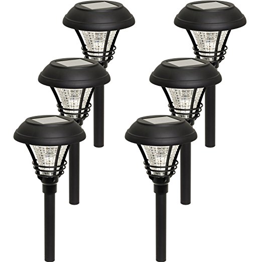 Westinghouse Kenbury LED Outdoor Garden Solar Path Lights (Black, 6 Pack)