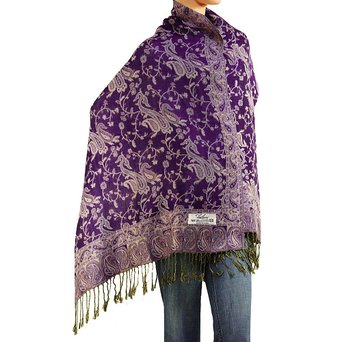 Falari® Women's Woven Pashmina Shawl Wrap Scarf 80" x 27"