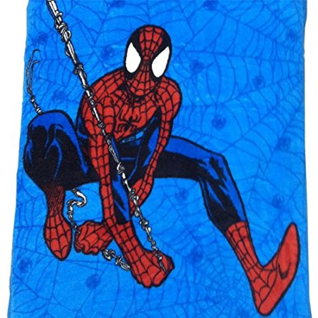 Marvel Comics Spider-Man Toddler Plush Blanket - Spiderman Webslinger Toddler Size Bed